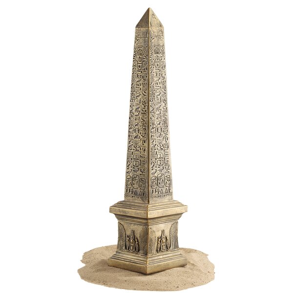 Design Toscano Golden Obelisk Of Ancient Egypt Sculpture